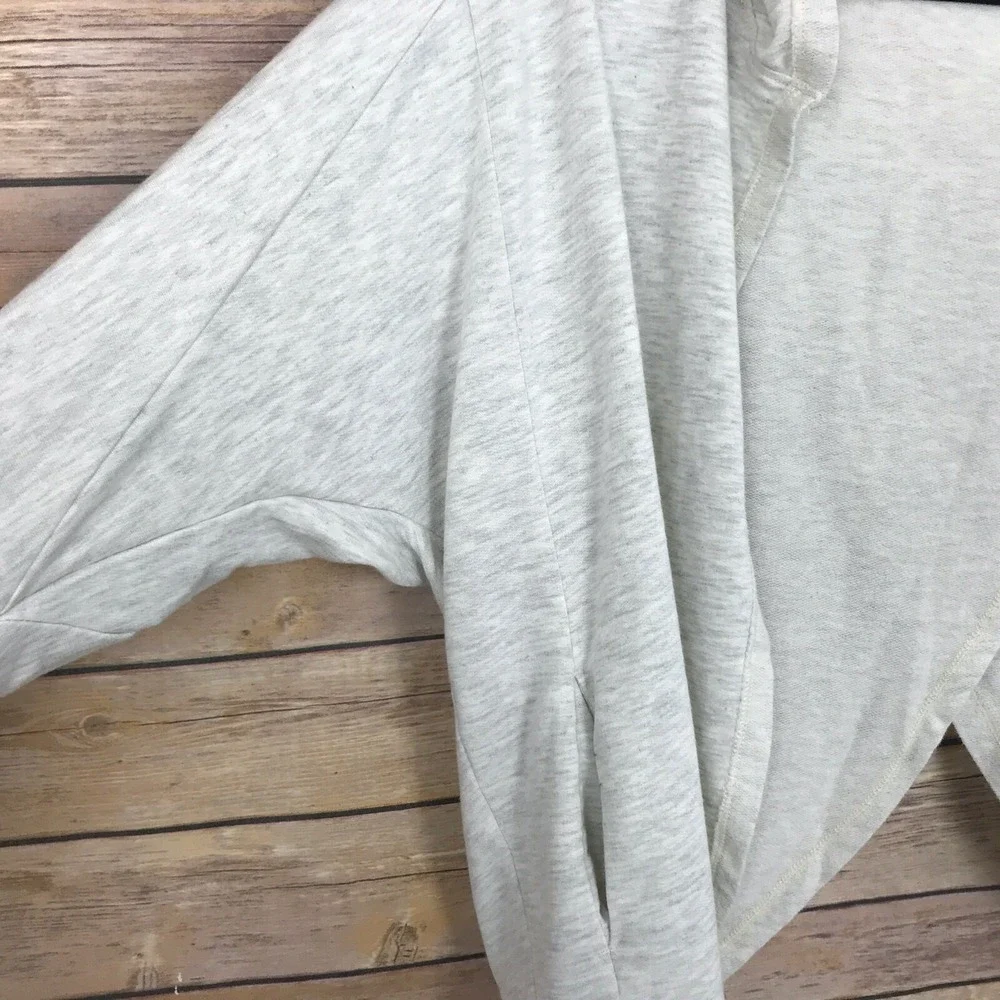 Zella‎ Sweater Girls L Cross Back Cardigan Dolman Sleeve Open Front 3/4 Sleeve